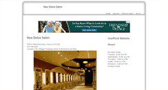 Desktop Screenshot of neodolcesalon.com